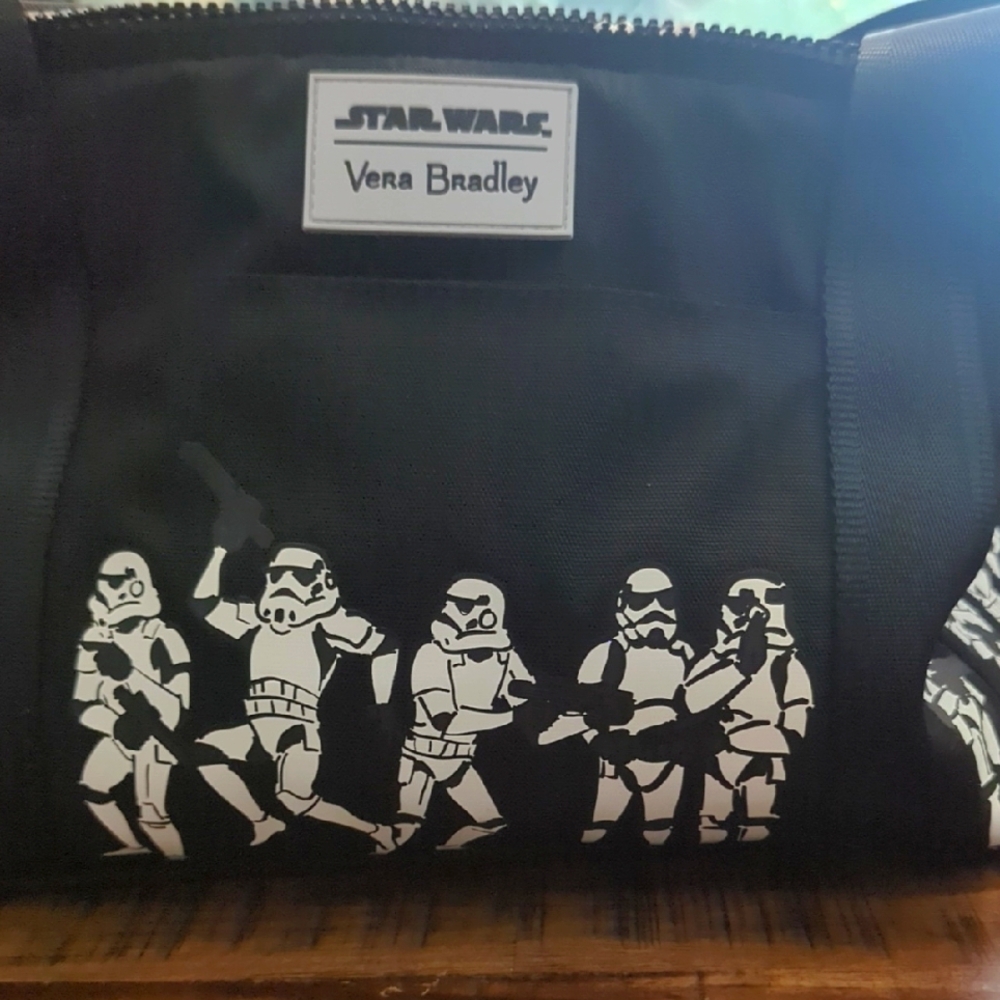 Vera Bradley Star Wars Stormtrooper Black Lunch Cooler With Shoulder Strap